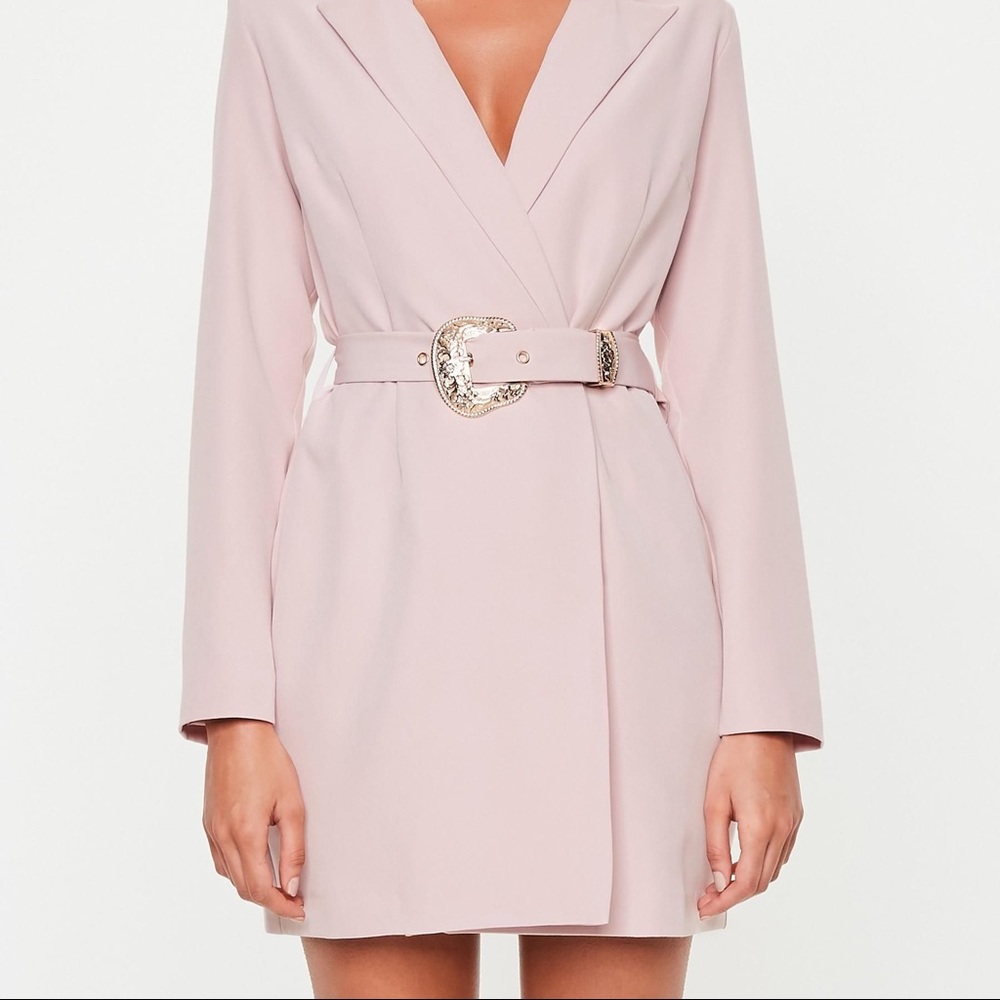 missguided peace and love blazer dress
